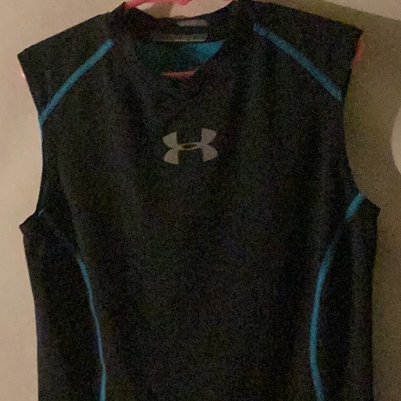 Nike lemon & Under Armour black & turquoise & white jerseys teen boys size # M . - Picture 2 of 15